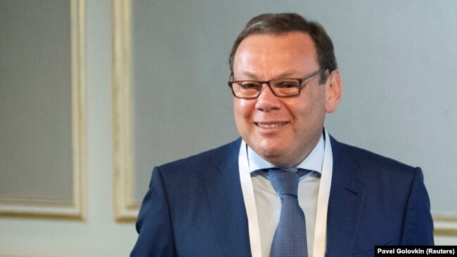 According to filings at the Dutch Chamber of Commerce, one of the Amsterdam Trade Bank's largest owners is Mikhail Fridman, the Russian-Israeli billionaire who is contesting Western sanctions imposed on him following Russia's invasion of Ukraine. (file photo)