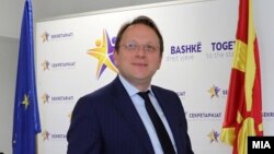 Еврокомесарот за проширување на Европската унија Олвер Вархеји