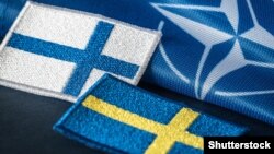Steagurile Finlandei, Suediei și Alianței Nord-Atlantice