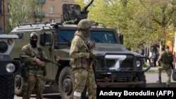 Російські військові на вулицях захопленого Мелітополя, ілюстраційне фото