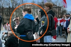 Украінскія студэнты, якія здымалі людзей падчас сьвяткаваньня Дня Волі ў Вільні на замову невядомых