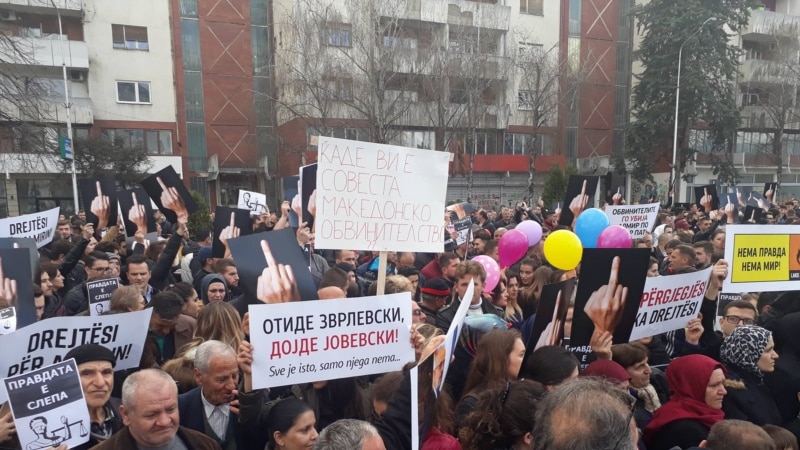 Protesti 'Pravda za Almira' ispred vlade u Skoplju