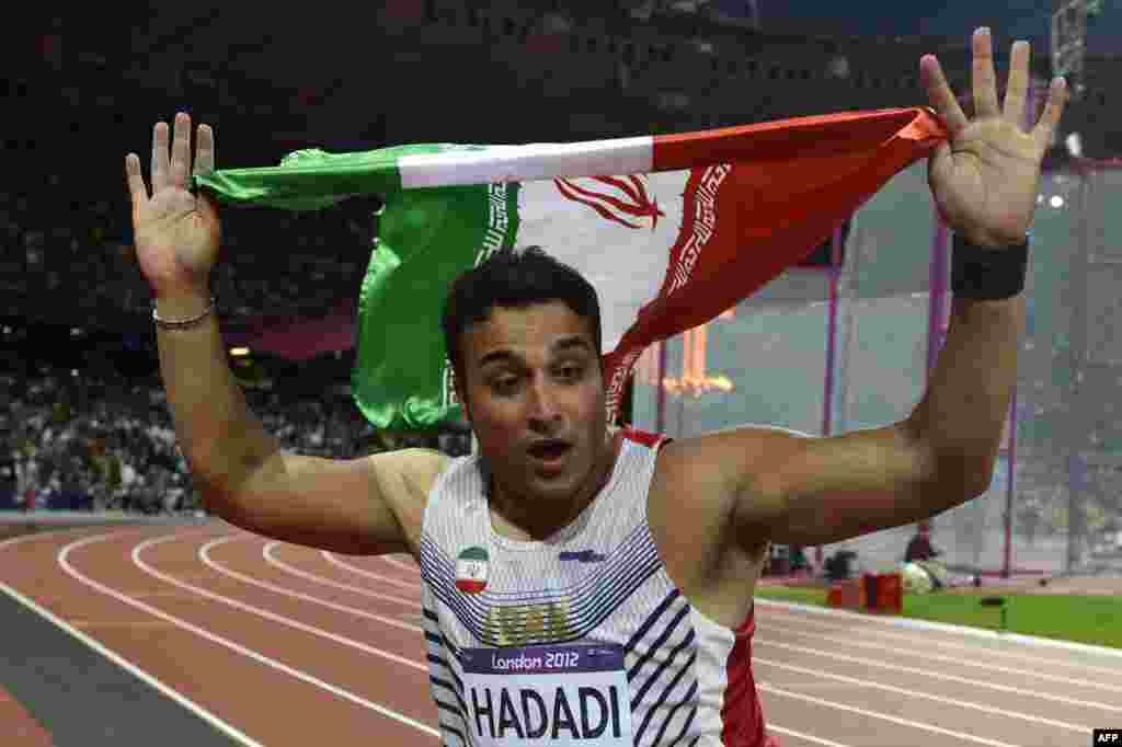 احسان حدادی در پرتاب ديسک مدال نقره را کسب کرد