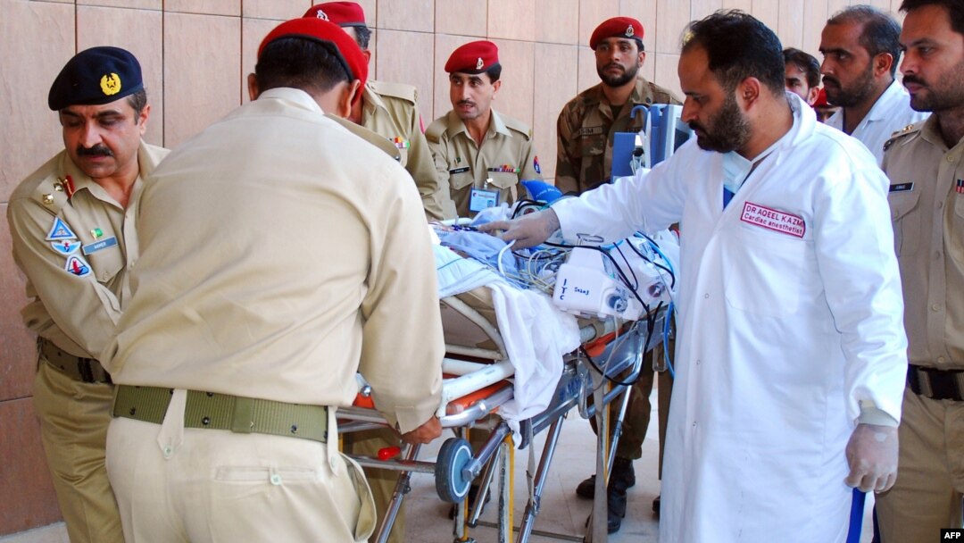 Army doctors shift move Malala Yousafzai, 14, to an army hospital following an attack by gunmen in Rawalpindi. 