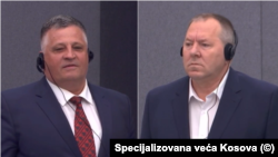 U presudu je uračunato vreme koje su Haradinaj (levo, tokom izricanja presude) i desno (desno, tokom izricanje presude) proveli u pritvoru u Hagu, od 25., odnosno 26. septembra 2020. godine.