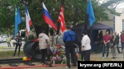 День памяти жертв геноцида крымскотатарского народа в Керчи, митинг организован российской администрацией города. 18 мая 2022 года
