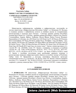 Rešenje o građevinskoj dozvoli za rekonstrukciju pruge Novi Sad - Subotica koje je tokom 2021. godine izdato investitoru - Infrastruktura Železnica Srbije. U okviru ovog projekta rađena je rekonstrukcija zgrade Železničke stanice u Novom Sadu.