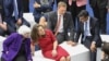 U.S. Treasury Secretary Janet Yellen (left), Canada's Finance Minister Chrystia Freeland, Germany's Finance Minister Christian Lindner, and Britain's Chancellor of the Exchequer Rishi Sunak chat as they pose for a group at a G7 meeting in Koenigswinter, near Bonn, on May 19.