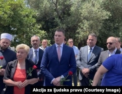 Ministar policije Filip Adžić na obilježavanju godišnjice u Herceg Novom, 25. maja 2022.