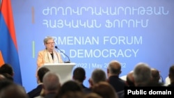 Глава делегации Евросоюза в Армении, посол Андреа Викторин, Ереван, 20 мая 2022 г.