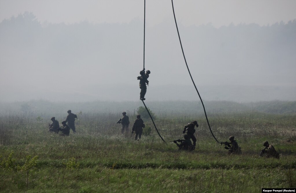 Një tjetër pamje nga stërvitjet ushtarake në Poloni gjatë javës.&nbsp;&nbsp;