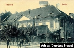 Imagine a Cazinoului Militar din Timișoara în 1910. Aici a trăit și a murit prima iubită a lui Beethoven