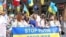 Акцыя салідарнасьці з Украінай у Празе (Чэхія). Травень 2022 году. ілюстрацыйнае фота