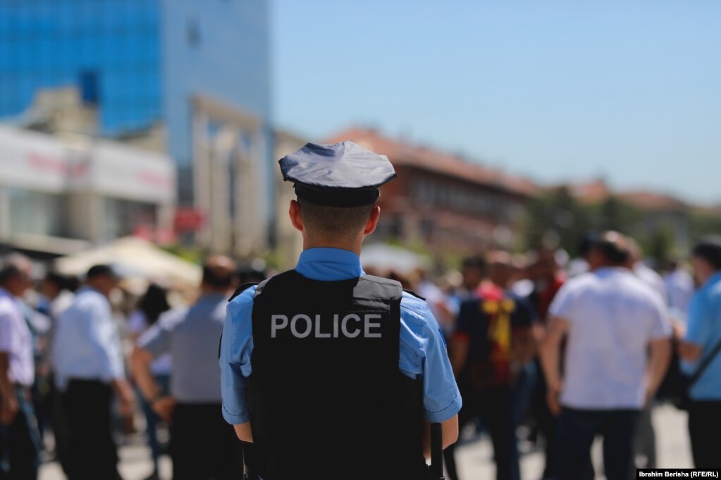 Për mbarëvajtjen e protestës u kujdes Policia e Kosovës.