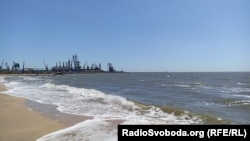 Вид на порт в окупованому Бердянську, травень 2022 року