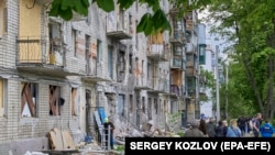 Последствия обстрелов в Харьковской области Украины