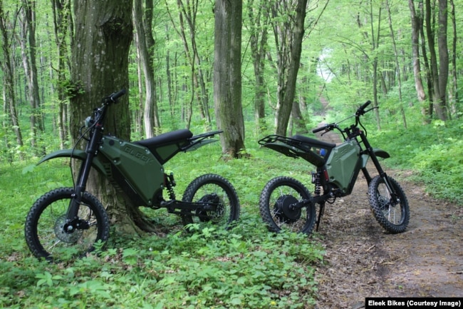 Ukrainian-made Eleek Atom Military electric bicycles