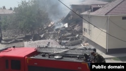 Последствия взрыва в Шымкенте. 21 мая 2022 года