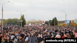 Protesta kundër Lukashenkas më 25 tetor. 