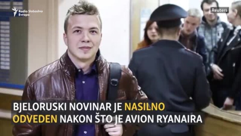 Bjeloruski novinar prisilno odveden nakon ‘prinudnog’ slijetanja aviona Ryanaira u Minsk