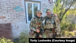 Юри Люшенко по време на службата си на фронта.