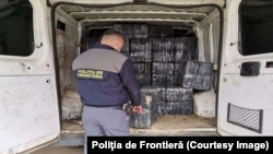 O captură de țigări a Poliției de Frontieră din România. 