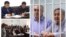 Қырғыздың оппозициялық "Ата Мекен" партиясының жетекшісі Омурбек Текебаевтың ісі бойынша сот процесінен түсірілген суреттер