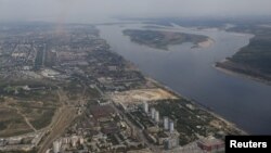 Pogled na Volgograd, Rusija, 2015.