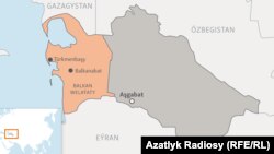 Türkmenistanyň kartasy