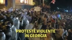 Proteste violente în Georgia