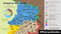 Ситуація в зоні бойових дій на Донбасі 18 липня – карта