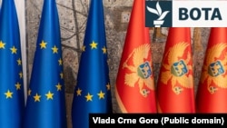 Fotografi ilustruese: Flamujt e BE-së dhe të Malit të Zi