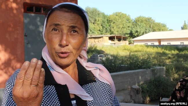 Пенсионерка Замира Рахимова, жительница села Шукырсай Южно-Казахстанской области. 14 сентября 2017 года.