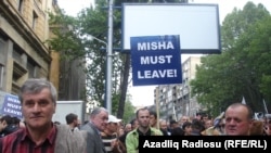 Tbilisidə müxalifətin mitinqi, 22 may 2011