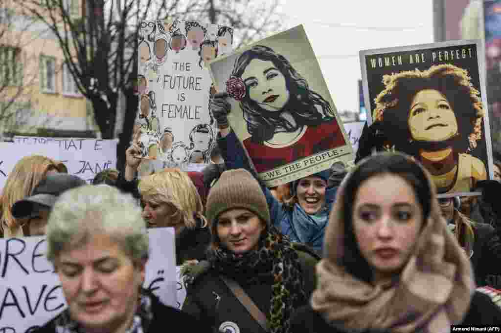 Марш женщин в Косово, Приштина