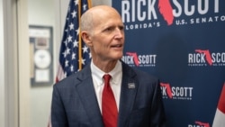 US Senator Rick Scott, a Republican of Florida, before being interviewed by RFE/RL in Washington on August 4