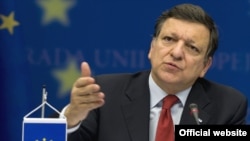 European Commission President Jose Manuel Barroso speaks to reporters in Brussels on March 19.