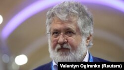 Ukrainian tycoon Ihor Kolomoyskiy and another co-owner of PrivatBank are accused of defrauding the institution out of billions of dollars. (file photo)