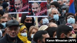 ARMENIA -- People attend an opposition rally in Yerevan, December 5, 2020