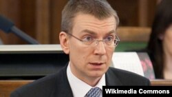 Latviyanın xarici işlər naziri Edqars Rinkeviçus (Edgars Rinkēvičs) (Edwards Rinkevicius)