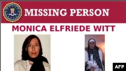 This image released on February 13, 2019 shows the Missing Person page of the FBI website for Monica Elfriede Witt, 39, a former US air force counterintelligence officer. - The US Justice Department charged the former air force intelligence officer on Feb