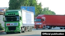The new route allows trucks to reach Tashkent from Shenzhen in seven days instead of 20 by other routes. (file photo)