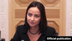 Вера Кобалия в бытность министром экономики и устойчивого развития Грузии. 7 ноября 2011 года.