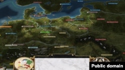 Карта Европы в глобальной стратегии Empire:Total War