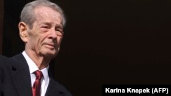 Regele Mihai, în 2013, la Palatul Elisabeta