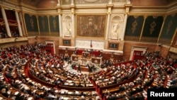 France -- General view of the hemicycle during the vote on the same-sex marriage bill at the National Assembly in Paris, 12Feb2013