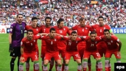 تیم ملی فوبتال ایران در بازی جام ملت های آسیا در استرالیا
