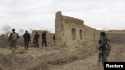 Афганские солдаты в провинции Гильменд, 25 декабря 2015 года.