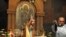 Armenia -- Christmas candle liturgy, Khor Virap, 05Jan2013