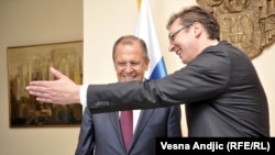 Čudi me da je diplomata kalibra Sergeja Lavrova u Srbiji prepoznao Ukrajinu: Vuk Drašković (na fotografiji: Sergej Lavrov i Aleksandar Vučić).